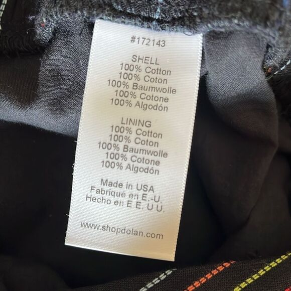 Anthropologie Dolan Left Coast Navy Embroidered Striped Cotton Halter Jumpsuit - Picture 8 of 16